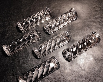 Knife Rests - Vintage Set of 6 Glass Knife Rests for Table Settings - Germany 70s
