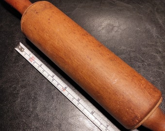 ヴィンテージ木製生地めん棒／キッチン用品／木製アンティーク調理器具