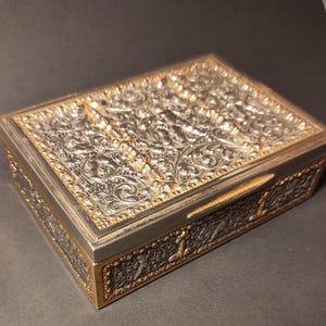 Vintage Trinket Box - Antike Zigarre oder Zigarette Aufbewahrungsbox - Sammlung Tabakdose / Mid Century Aufbewahrungsbox Deutschland