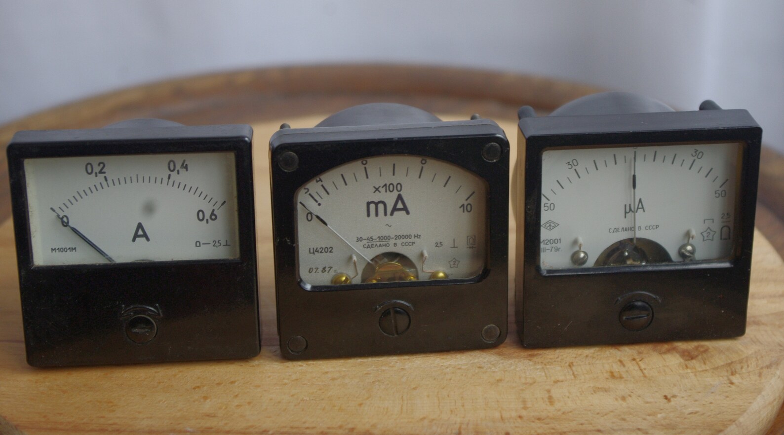 3 pieces of vintage ammeters . Bakelite devices for measuring Etsy