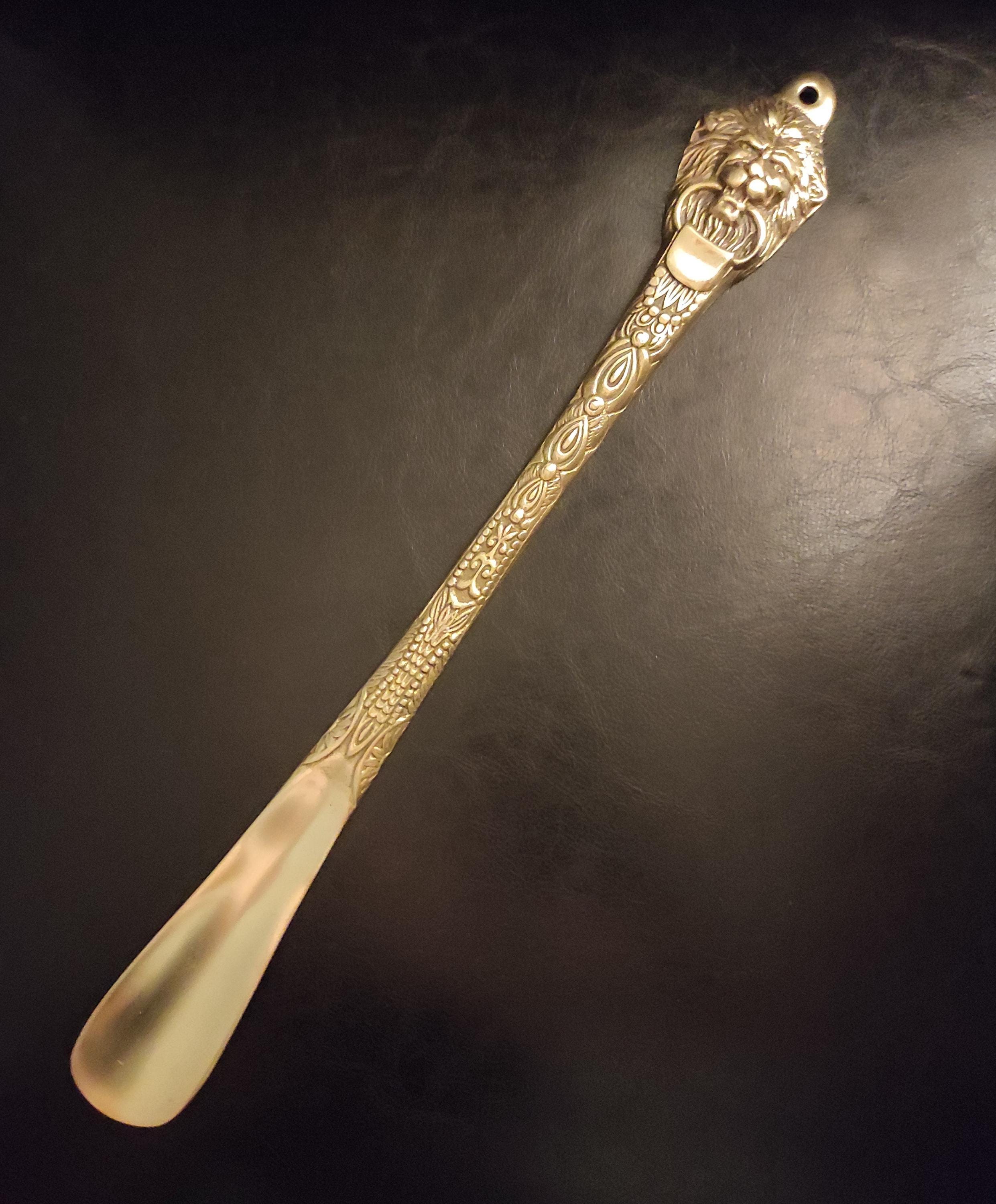 スペシャル レア ヴィンテージ SHOEHORN アンティーク SHINOLA Vintage Brass Shoehorn, 14 1/2 Inches (37 Cm) Long, Featuring a
