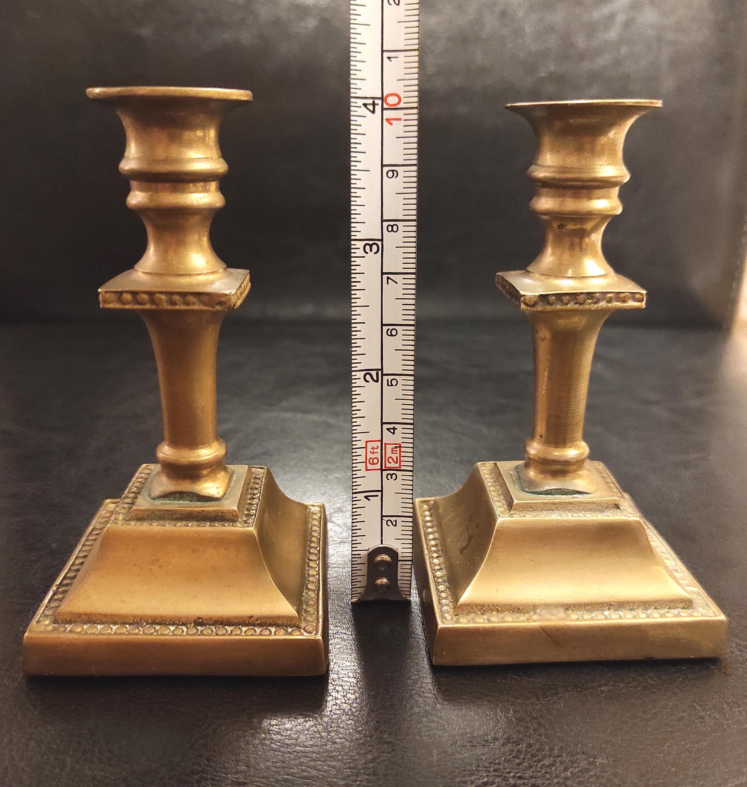キャンドルスタンド、キャンドルホルダー2個セット、アンティーク調の