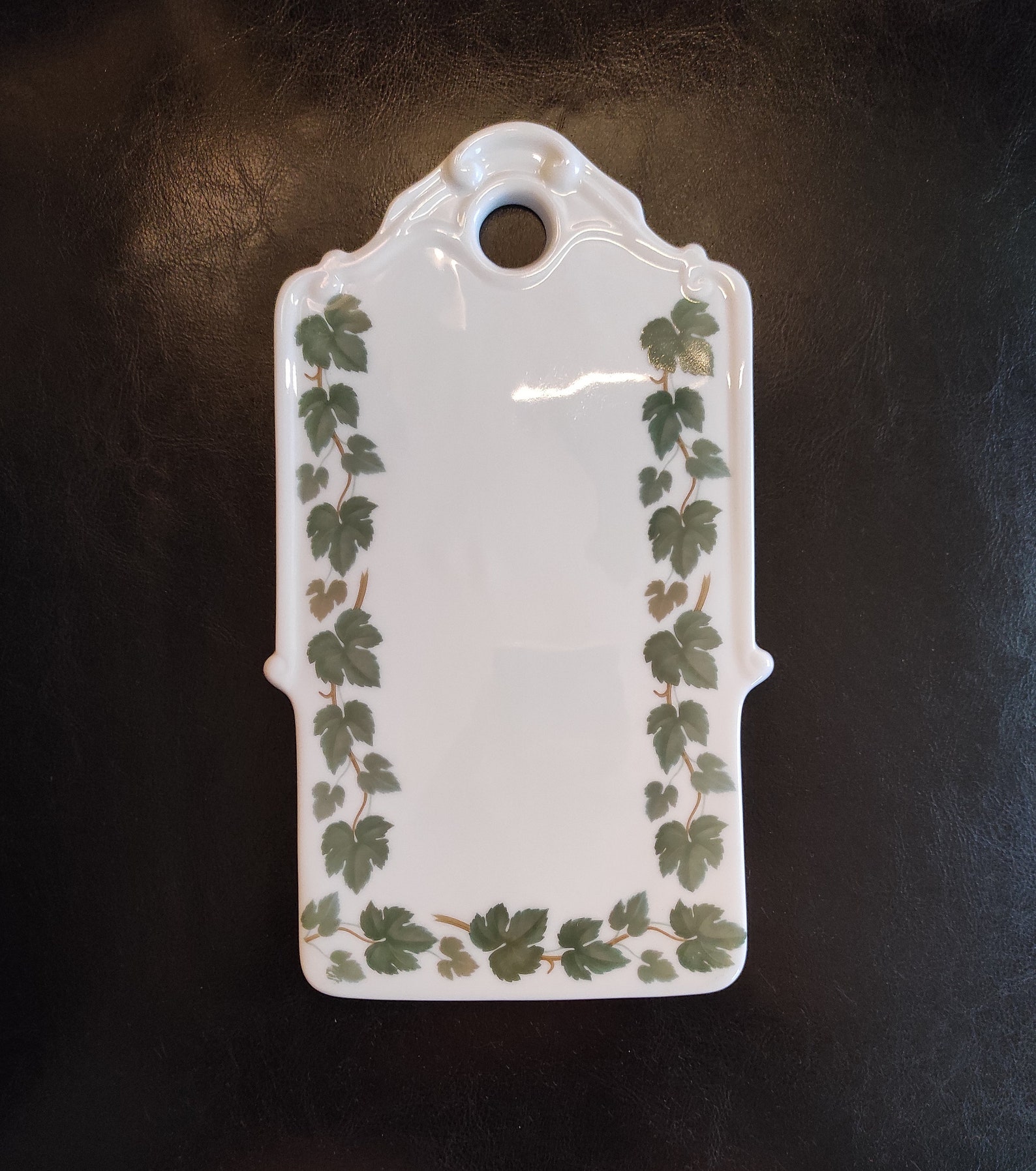 Vintage ceramic cutting board - Hutschenreuther porzellan - German porcelain breakfast board - Old ceramic cheese board - Bread board