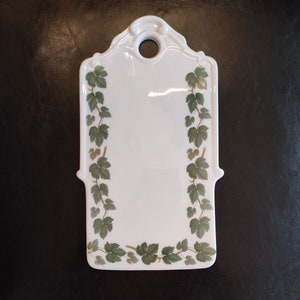 Vintage ceramic cutting board - Hutschenreuther porzellan - German porcelain breakfast board - Old ceramic cheese board - Bread board