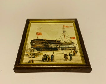 Who Has Beheld a Ship Dorothy Margaret Stuart Poem Professionally Matted Wall Art Deco Print Ready to Frame Baudin FAERY VISIONS 1929