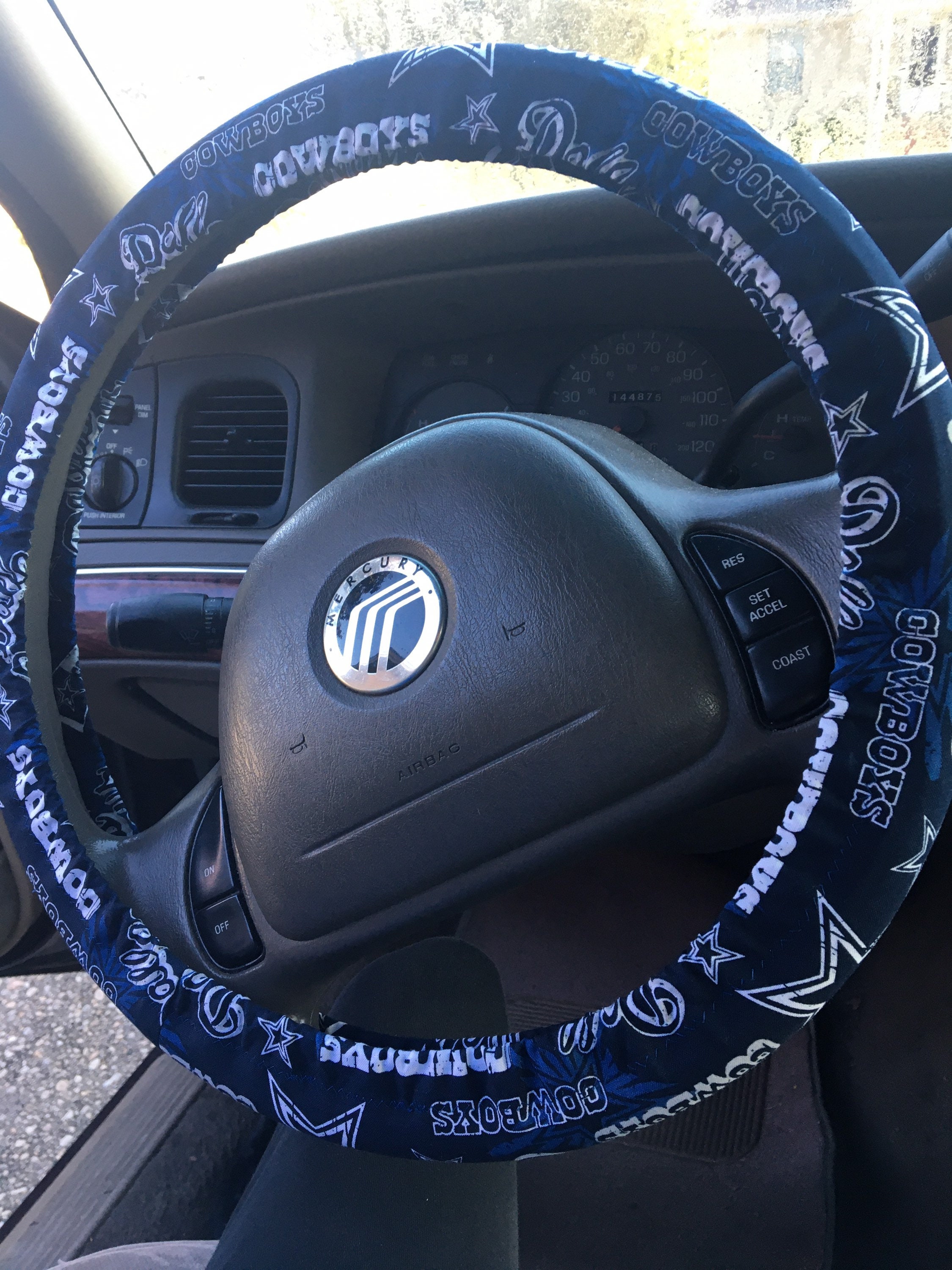 COWBOYS Steering Wheel Cover / Dallas Cowboys Auto Accessories Etsy