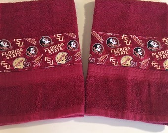 FSU 2 PIECE SET Seminoles Hand Towel Gift Set