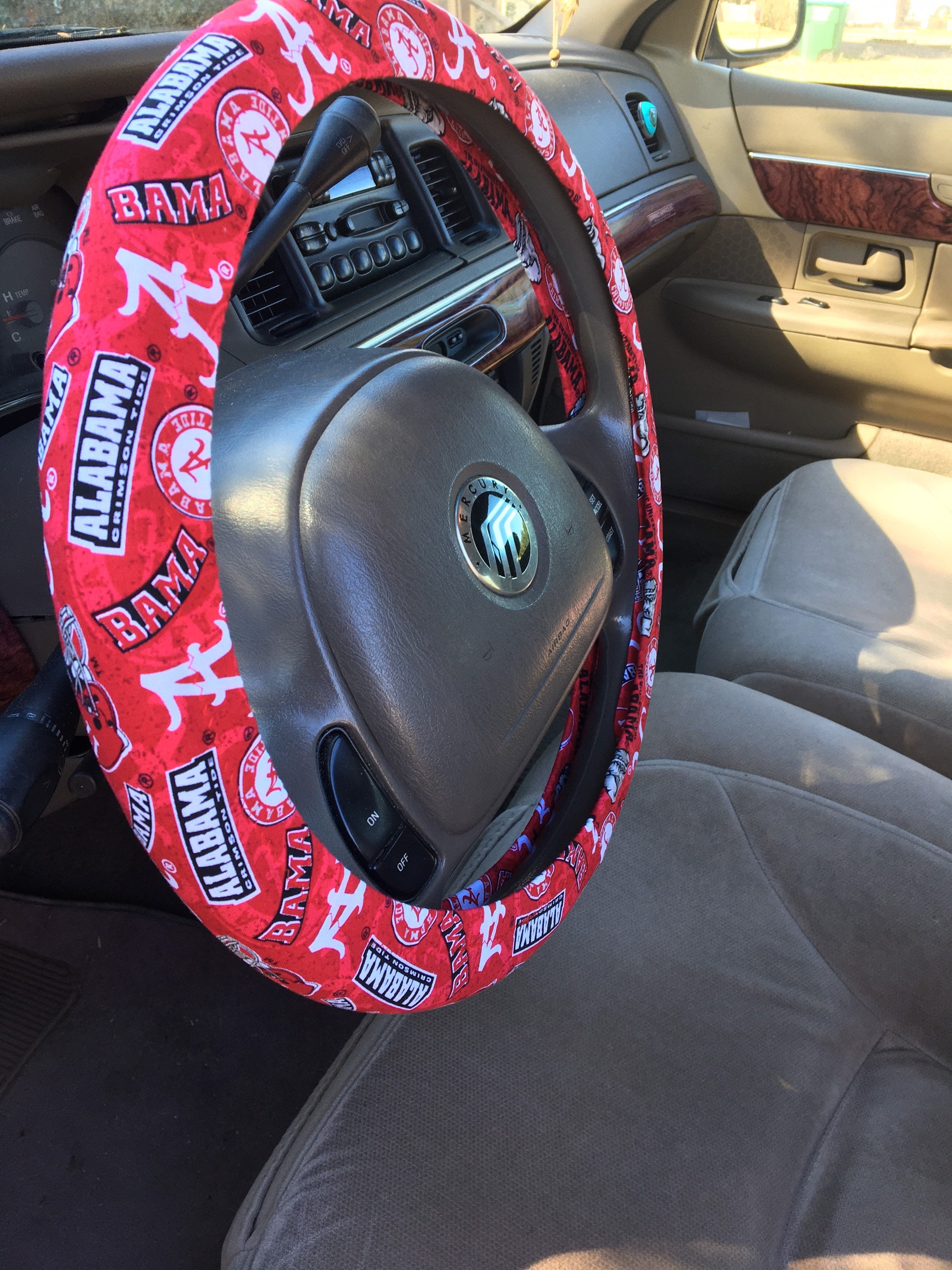 Buy ALABAMA ROLL TIDE Steering Wheel Cover / Alabama Football Auto  Accessories / Machine Washable Online in India 