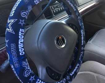 COWBOYS Steering Wheel Cover / NFL Dallas Cowboys Auto Accessories / Dallas Cowboys Gifts