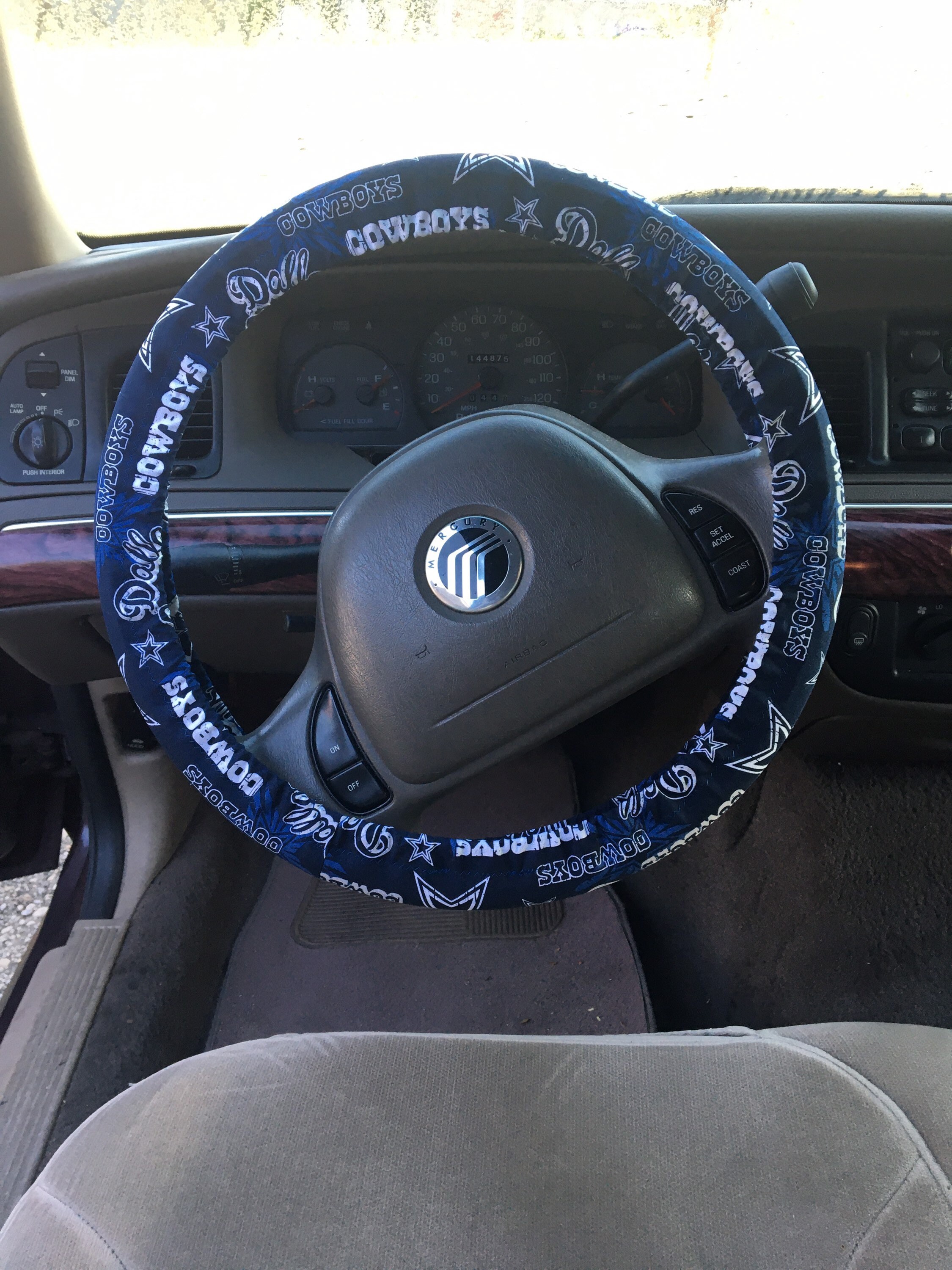 COWBOYS Steering Wheel Cover / Dallas Cowboys Auto Accessories Etsy