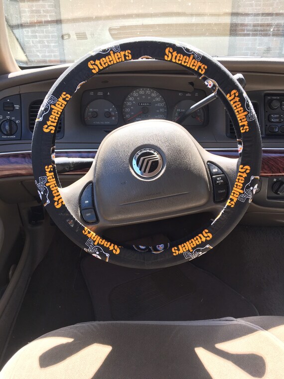 kaffe rynker Myre STEELERS Steering Wheel Cover / Pittsburgh Steelers Auto - Etsy