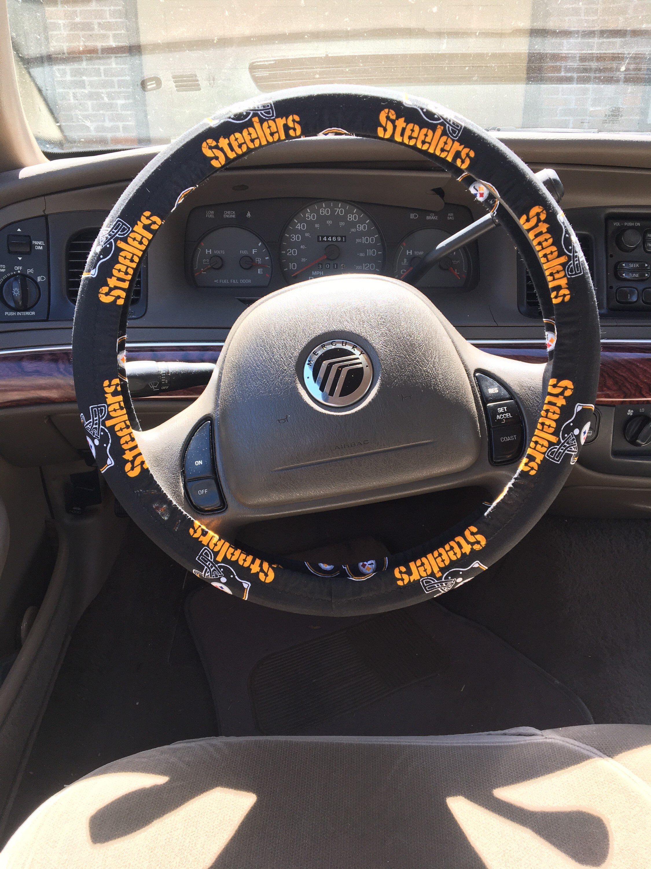 STEELERS Steering Wheel Cover / Pittsburgh Steelers Auto Etsy