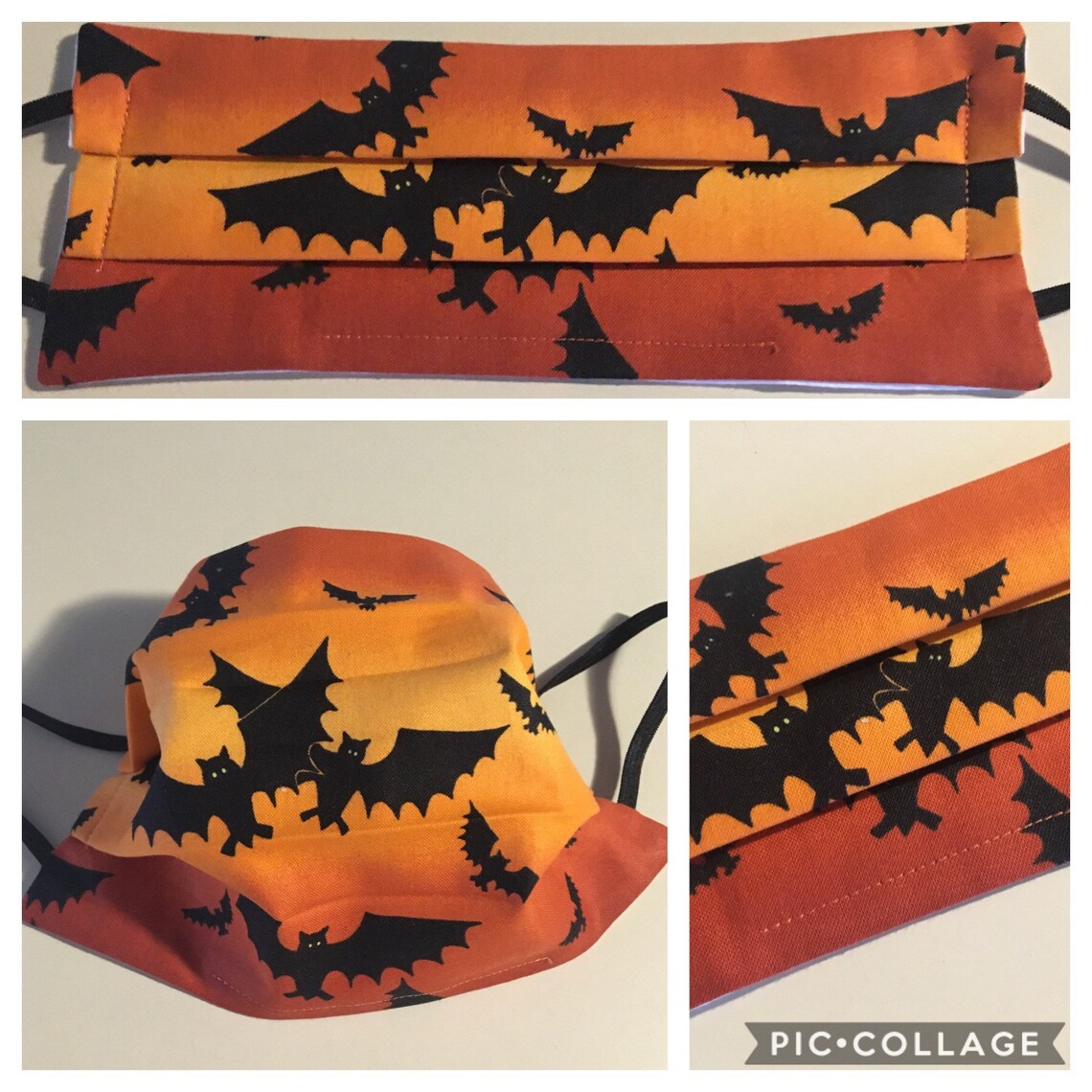 BAT FACE MASK / 2 Styles Available 3 Layers with Filter Etsy