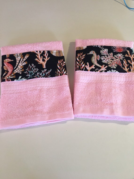 2 PC SET Hand Towel Gift Set / Salt Life / Sea Life / Sea Etsy