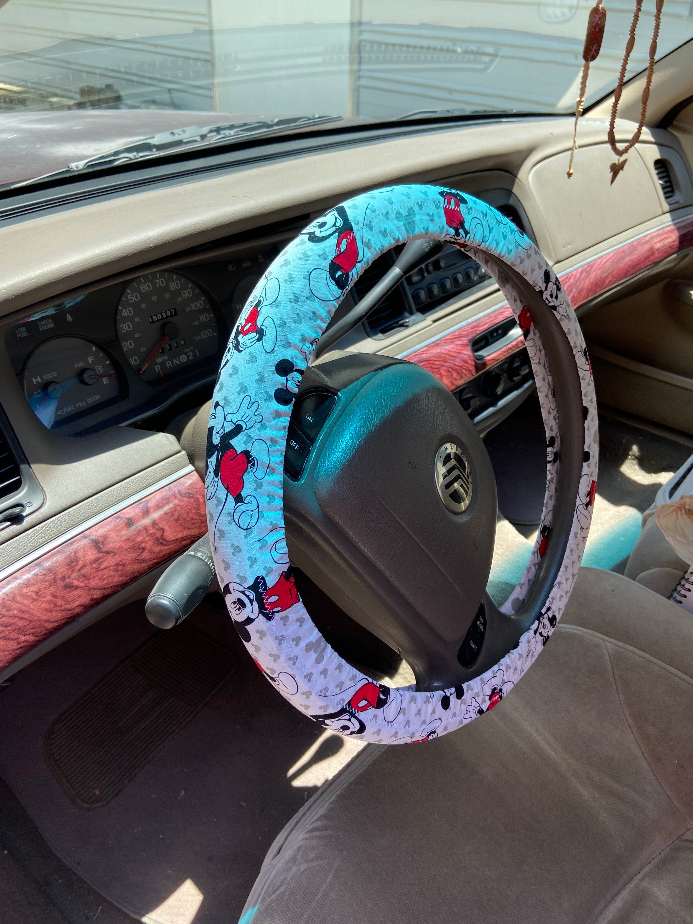 Mickey Mouse Cute Car Accessories Steering Wheel Cover Interior