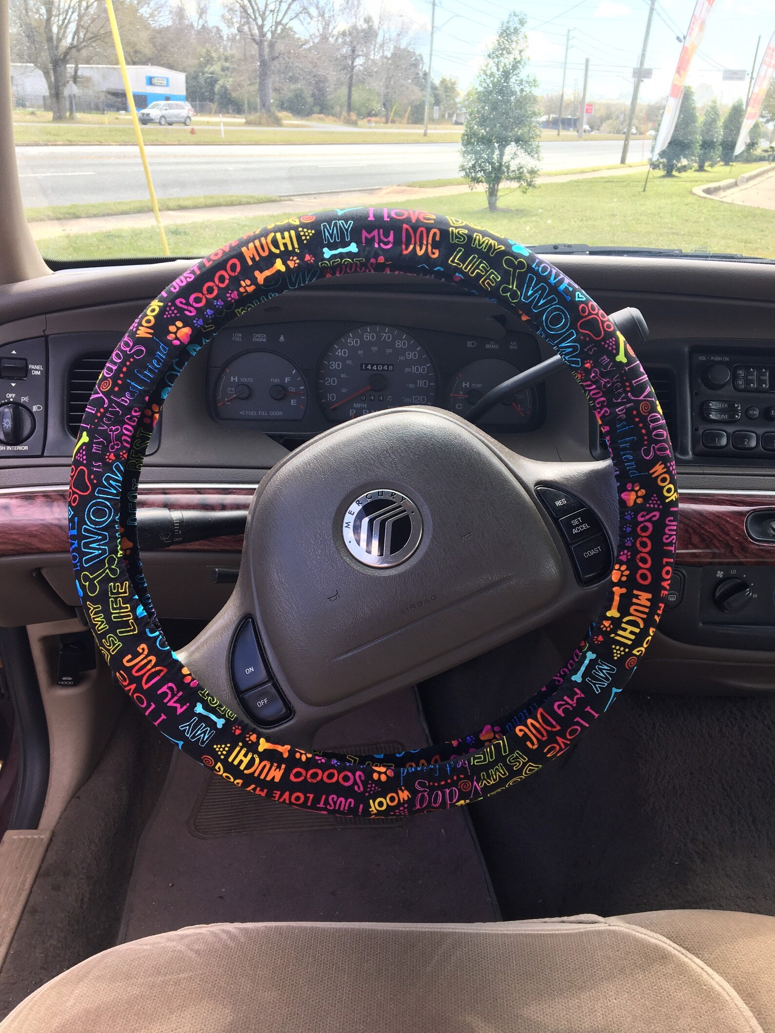 DOG DAYS Steering Wheel Cover / Dog Lover Auto Accessories / Etsy