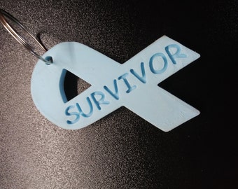 Prostate Cancer Awareness Keychain-Personalized