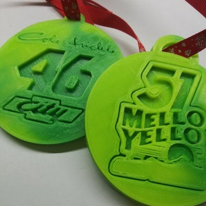 Days of Thunder Inspired Christmas Tree Ornaments handmade