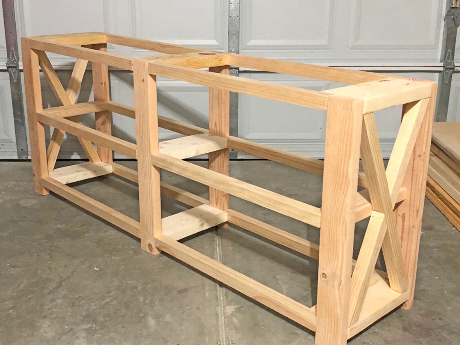 DIY Farmhouse Console Table plan Etsy