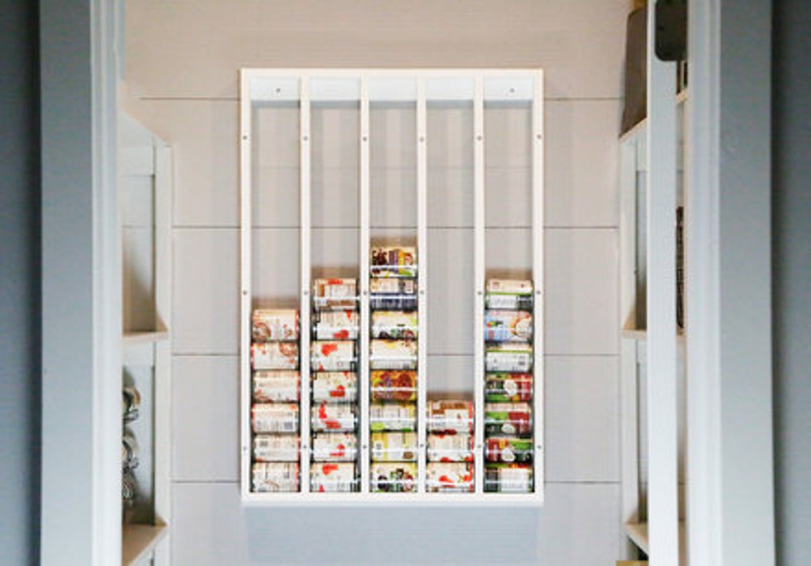 DIY Wall Mounted Can Organizer Do It at Home Pdf Etsy