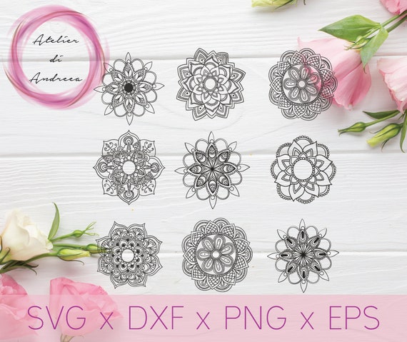 Download Mandala Flower Pack Svg Flower Mandala Cutting Svg For Etsy