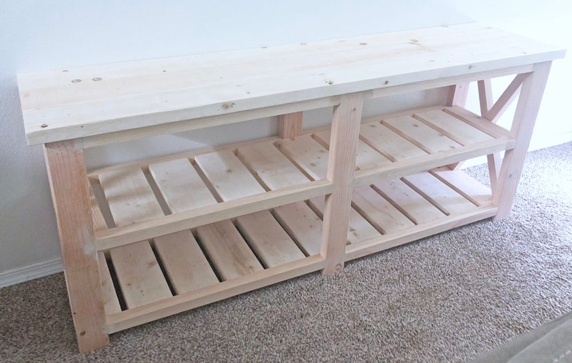DIY Farmhouse Console Table plan Etsy