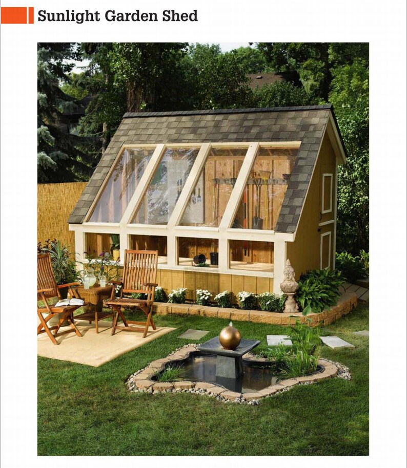 Garden shed plan | Etsy