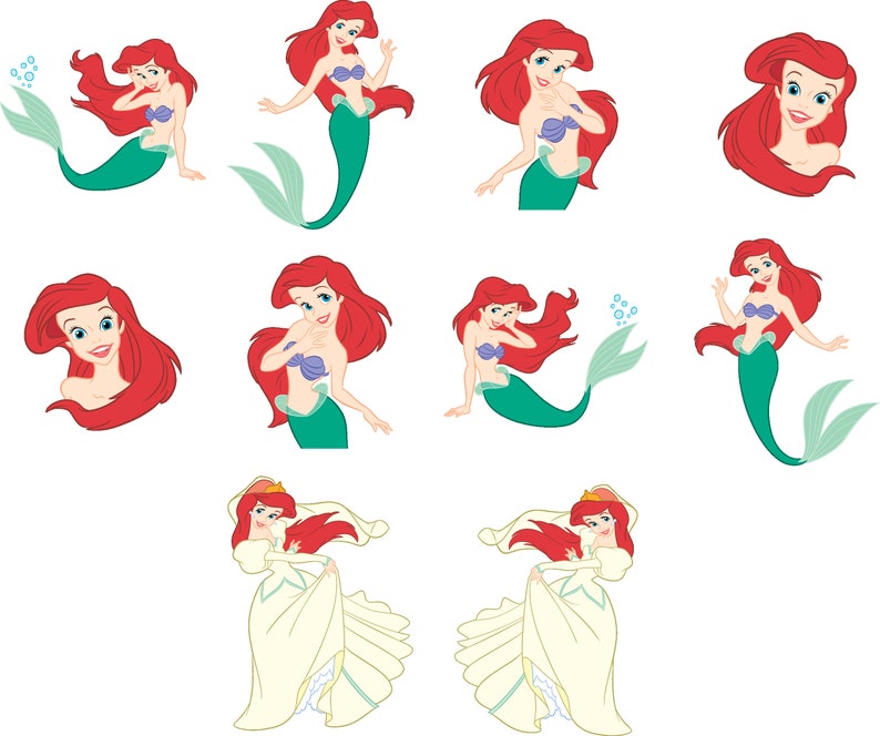 Free Free 325 Ariel Little Mermaid Svg SVG PNG EPS DXF File