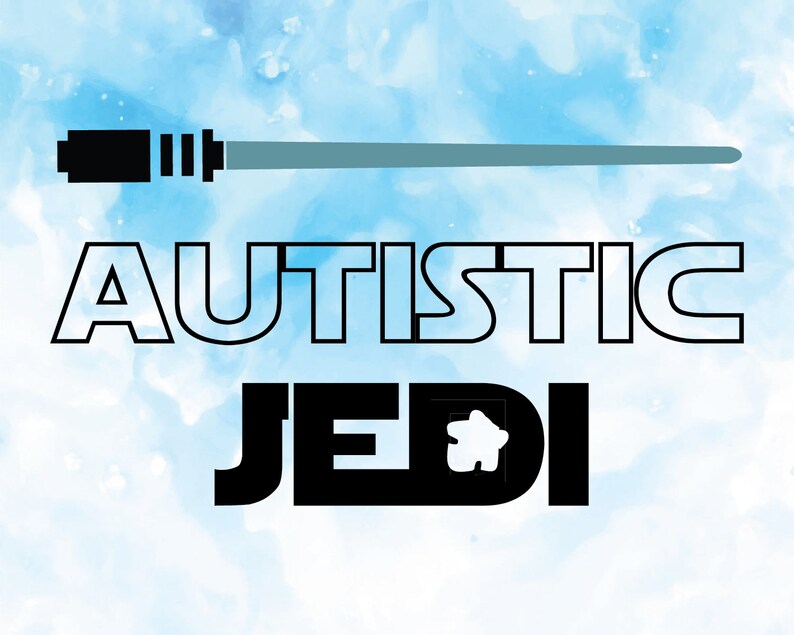 Autism Vector Autism Darth Vader svg Autistic Jedi Autism svg Star wars Jedi svg