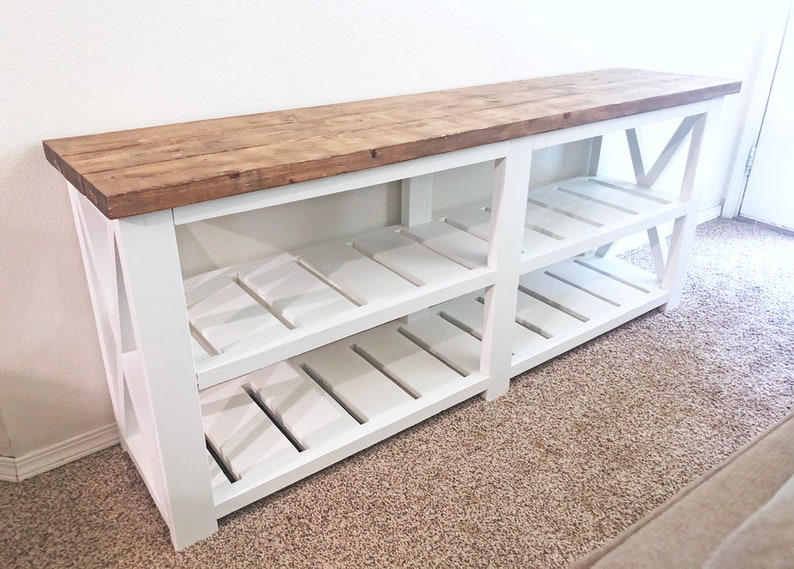 DIY Farmhouse Console Table plan Etsy