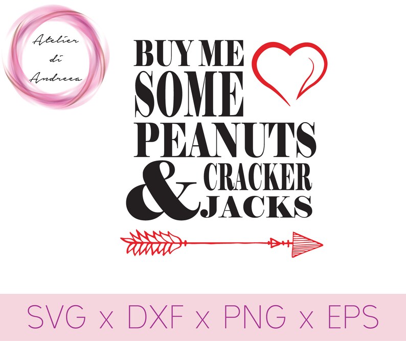 Buy me some peanuts and cracker jacks file for cutting and Etsy