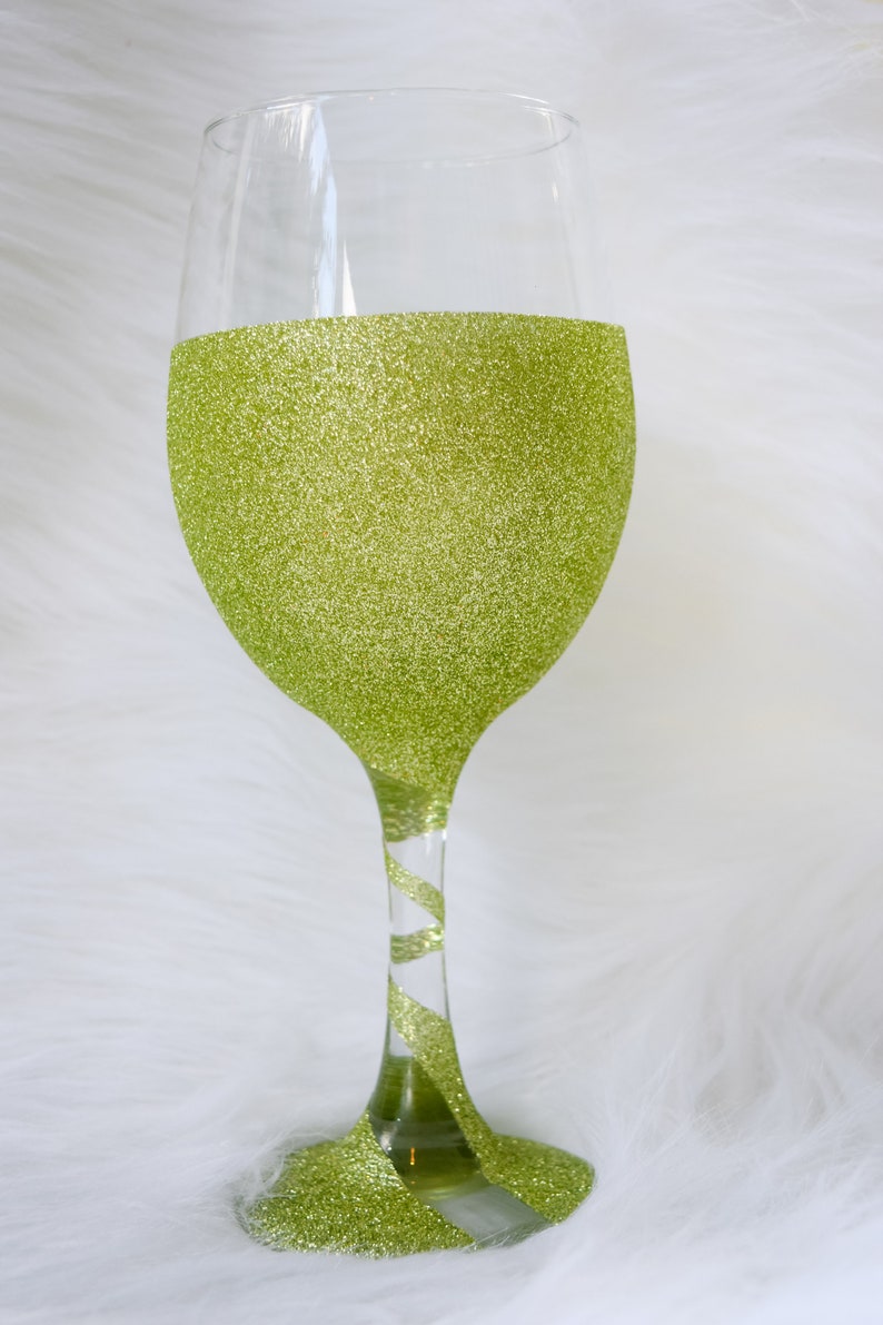 Custom Wine Glass Ribbon Wine Glass