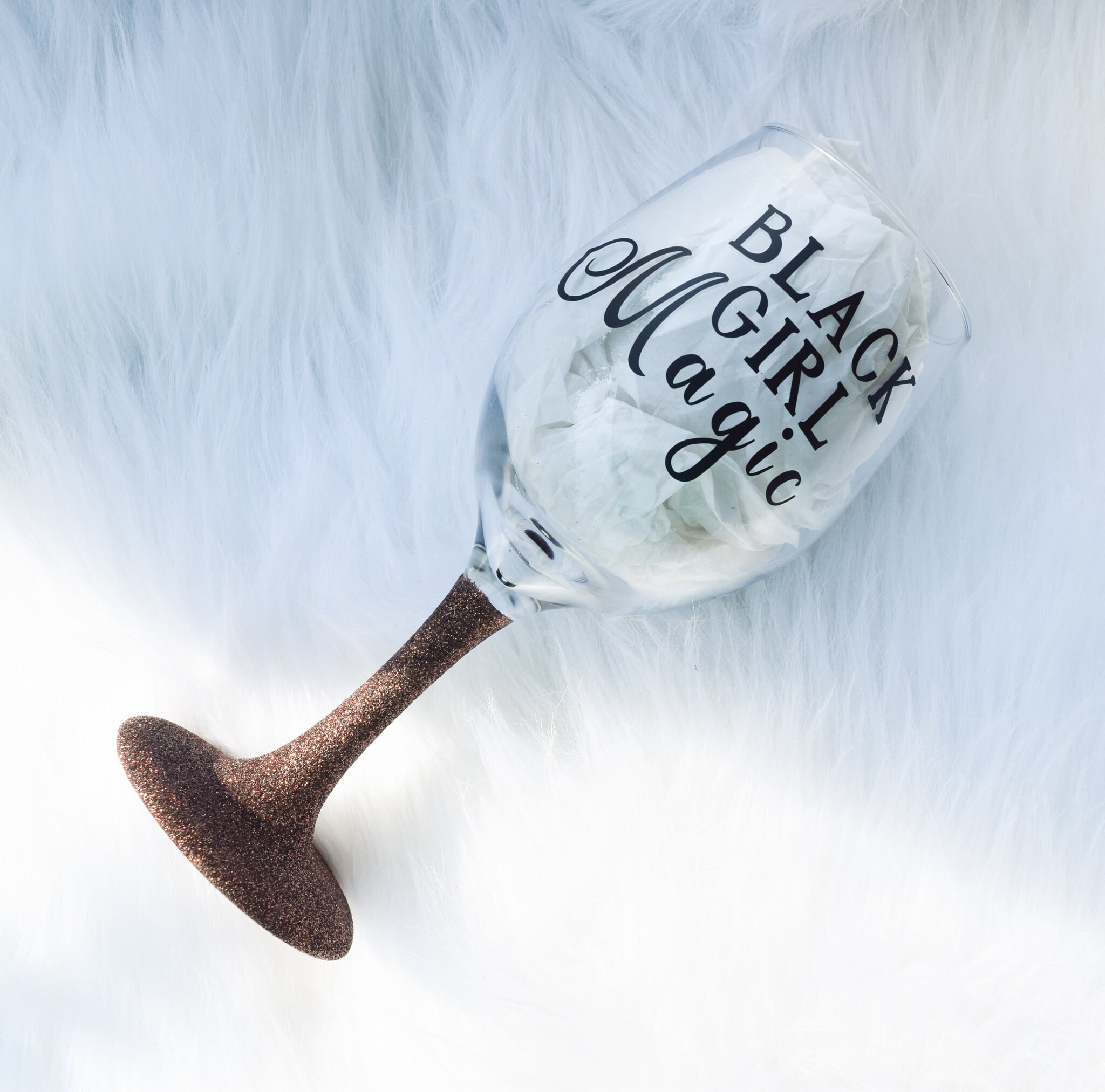 Black Girl magic Wine Glass Ready to Ship Etsy