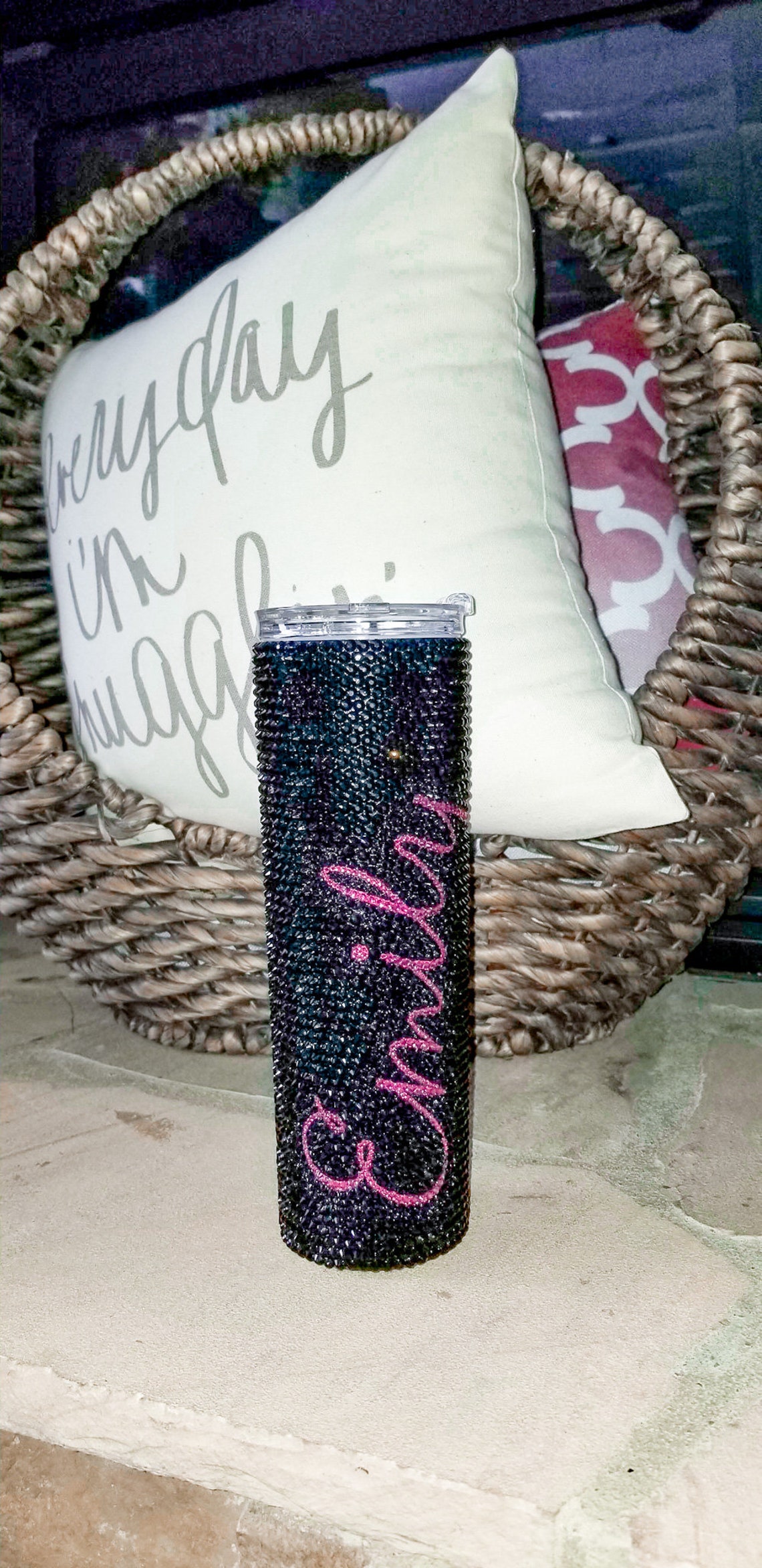Custom Bling 30 oz Cup / Rhinestone Tumbler / Bling Tumbler / Etsy