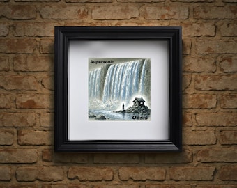 Oasis Supersonic Art  | Definitely Maybe Poster | Britpop Wall Art | Oasis Fan Print | the gallagher Brothers Poster