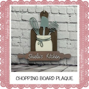 Chopping board plaque, kitchen gift, kitchen wall plaque