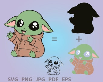 Download Layered Yoda Svg Etsy