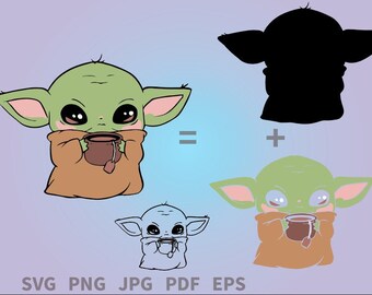 Free Free 222 Baby Yoda Svg Layered SVG PNG EPS DXF File