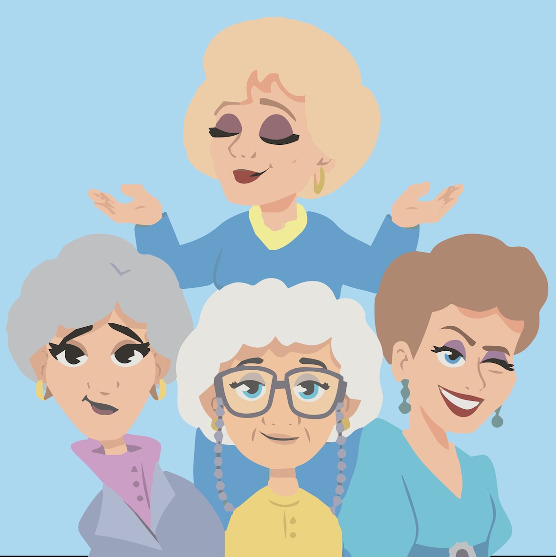 Golden girls SVG The Golden girl Clipart SVG file for Etsy