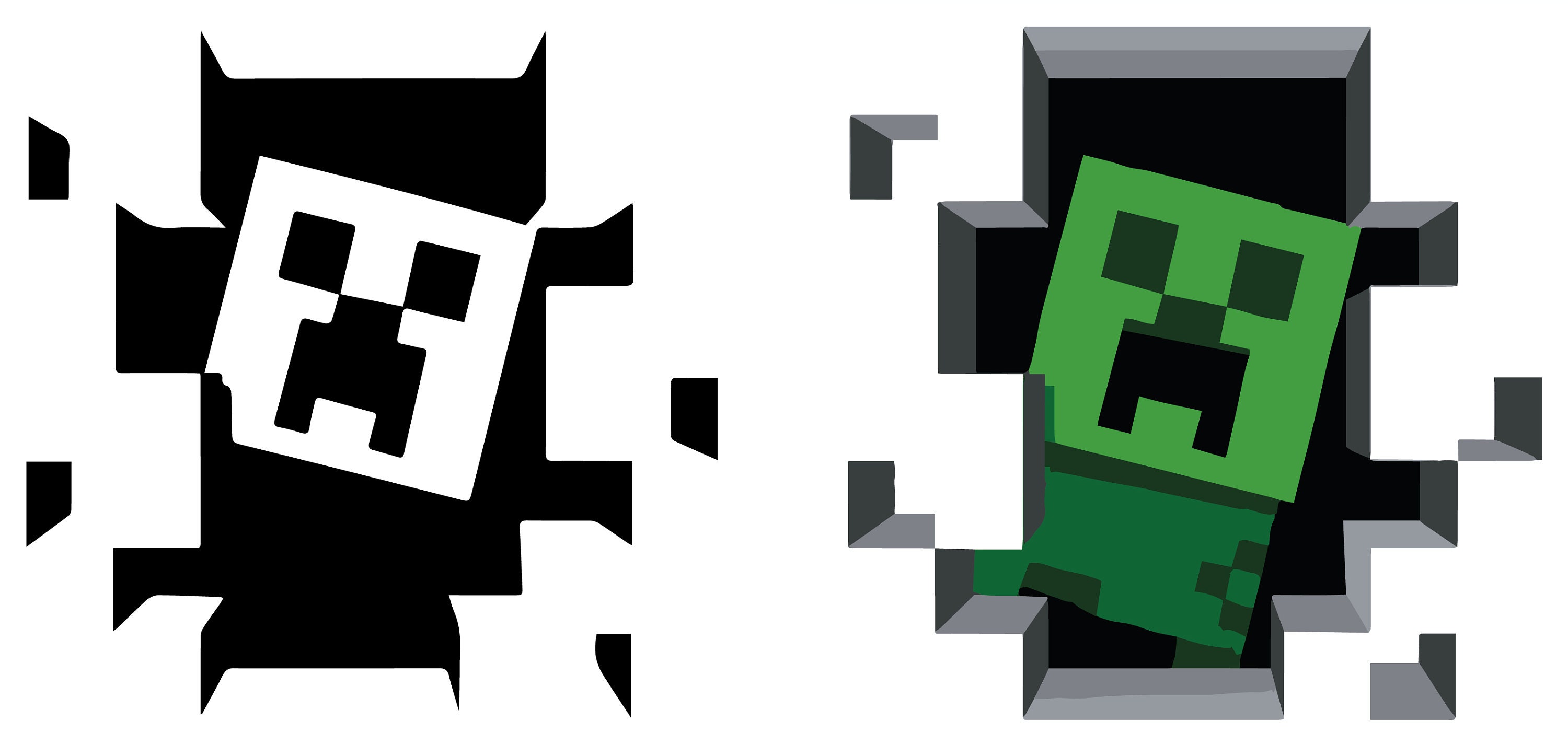 Minecraft Mask SVG Files Cricut