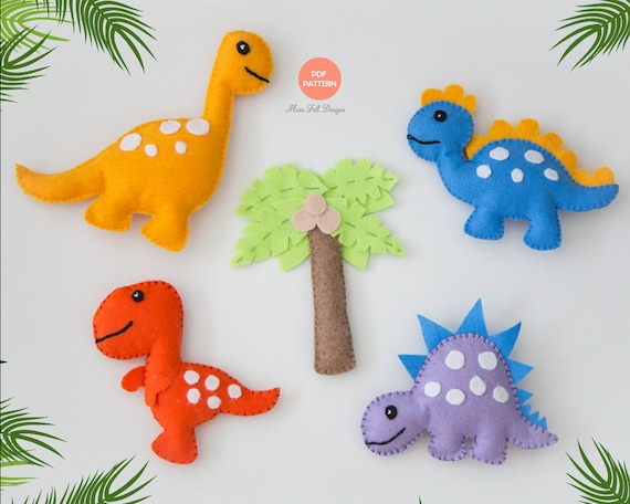 Dinosaur Felt Animals PDF Pattern Download Plush Sewing - Etsy Dinosaur Felt Animals PDF Pattern Download Plush Sewing - Etsy