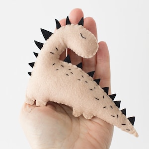 Felt Dinosaur Sewing Patterns, Dinosaur Felt Animals PDF Pattern, Plush Sewing Pattern for Ornaments, Baby Mobile Neutral Dinosaur image 4