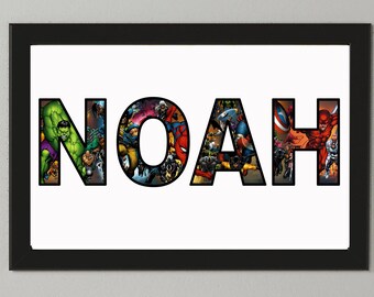Superhelden Turschild Etsy