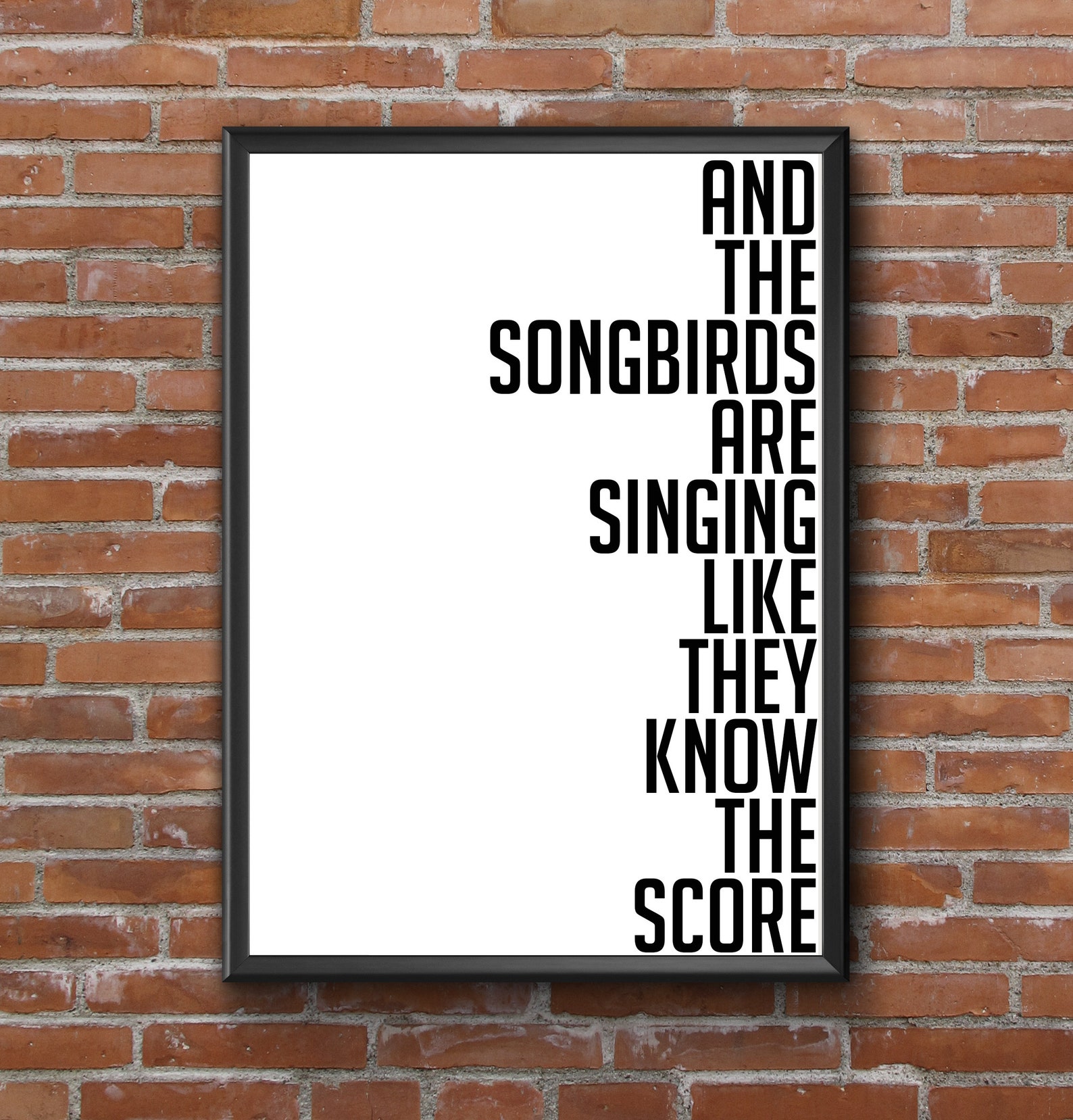 Fleetwood Mac Songbird Lyric Poster Wedding Song Gift Etsy
