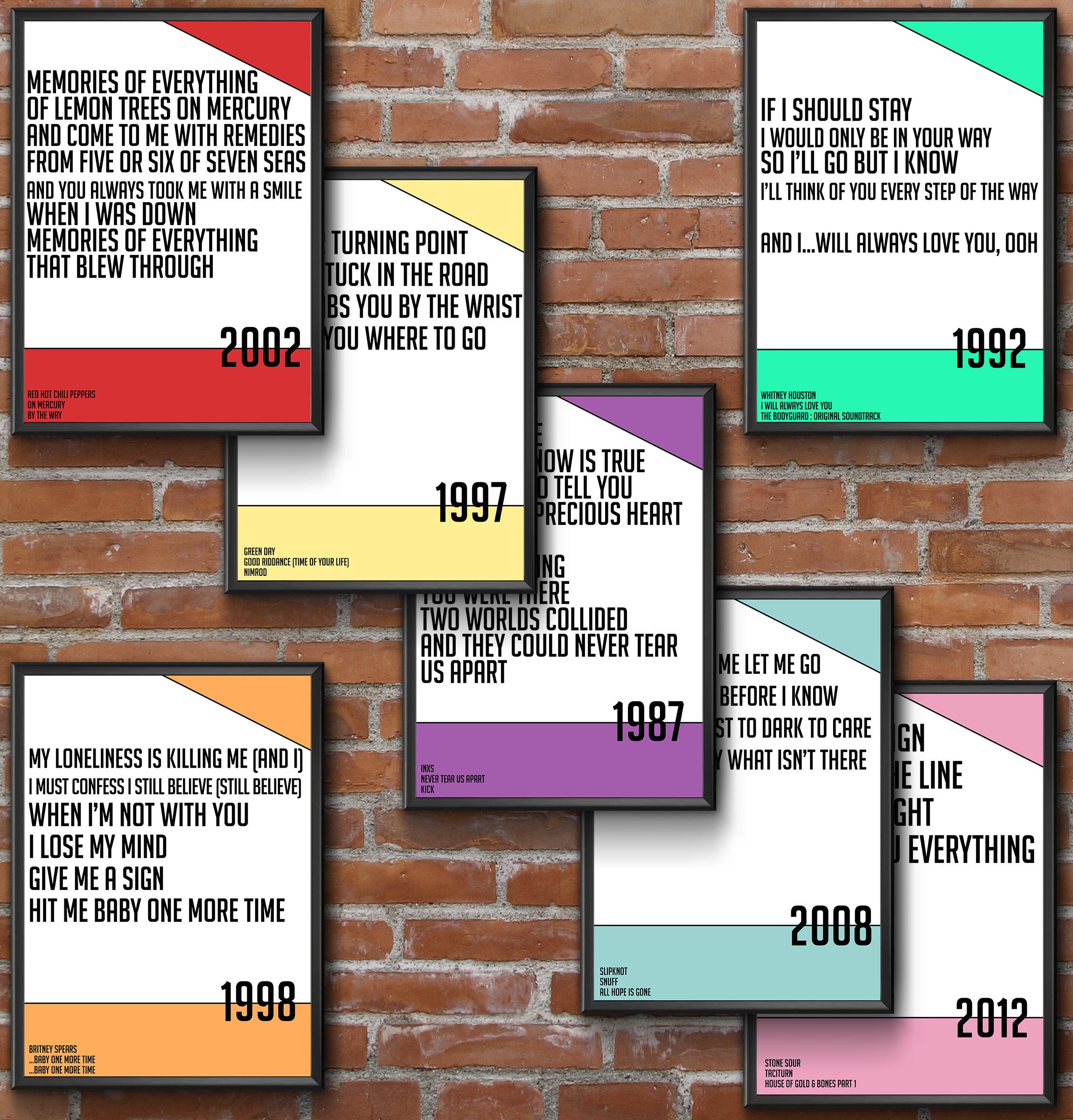 Don't Give Up Peter Gabriel & Kate Bush Lyrics Art Etsy