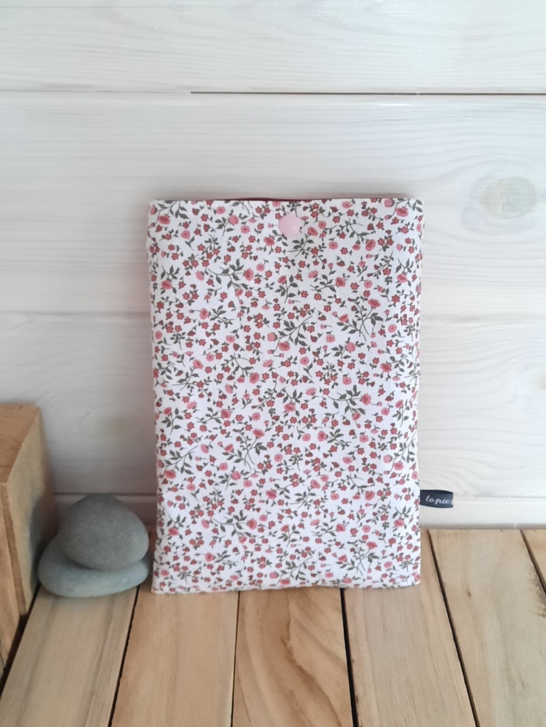 Pochette à livre de poche en coton imprimé, étui à livre, idée cadeau Noël, maîtresse... 3