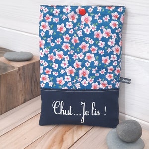 Pochette à livre de poche en coton imprimé, étui à livre, idée cadeau Noël, maîtresse... 4