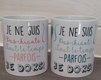 Mug Personnalisé humour, phrase drôle, mug en céramique 325 ml