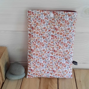 Pochette à livre de poche en coton imprimé, étui à livre, idée cadeau Noël, maîtresse... 2