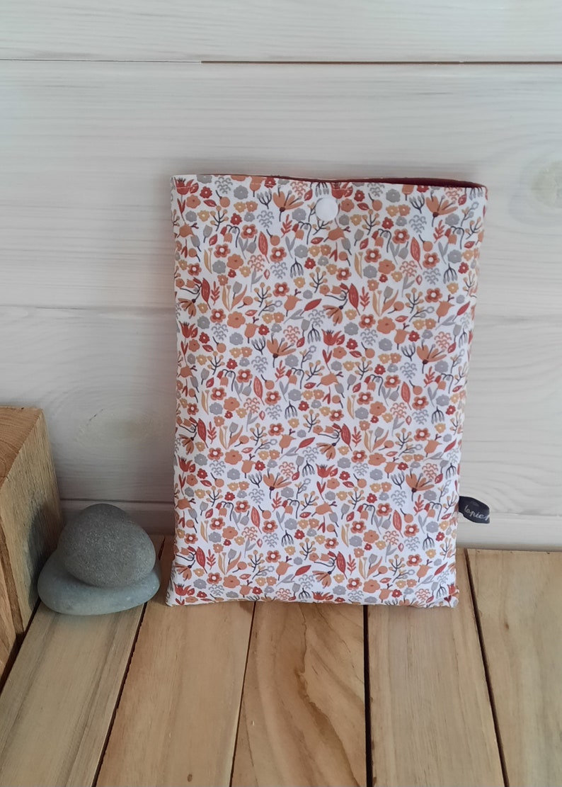 Pochette à livre de poche en coton imprimé, étui à livre, idée cadeau Noël, maîtresse... 2